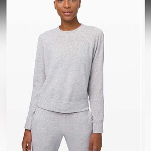 Lululemon Every Moment Crew Sweatshirt- 
Velour Heathered Core Ultra Light Grey